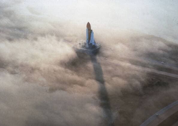 COLUMBIA (STS-9) COLUMBIA (STS-9) on Pad, 1983 Launch occured on November 28th 1983 Copyright: xPhoto12 Coll-DITEx DIT03034_039