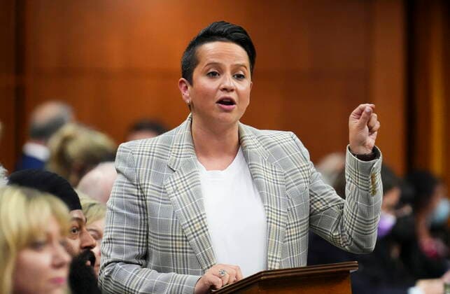 May 19, 2022, Ottawa, Ontario, Canada: Conservative Member of Parliament Melissa Lantsman speaks during question period in the House of Commons on Parliament Hill in Ottawa, Thursday, May 19, 2022. Ottawa Canada  - ZUMAc35_ 20220519_zaf_c35_058 Copyright: xSeanxKilpatrickx