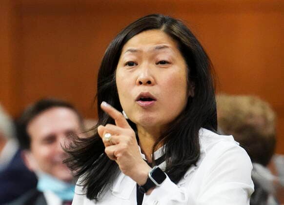 May 19, 2022, Ottawa, Ontario, Canada: Minister of International Trade, Export Promotion, Small Business and Economic Development Mary Ng speaks during question period in the House of Commons on Parliament Hill in Ottawa, Thursday, May 19, 2022. Ottawa Canada  - ZUMAc35_ 20220519_zaf_c35_063 Copyright: xSeanxKilpatrickx