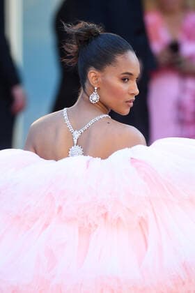 Cindy Bruna attends the screening of Armageddon Time during the 75th Cannes Film Festival in Cannes, France. MAY 19th 2022  RHDx22149