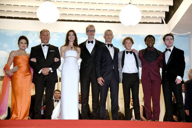 75th Cannes Film Festival 2022, Red Carpet Film Armageddon Time. Pictured Anne Hathaway, Jaylin Webb, Director James Gray, Michael Banks Repeta and Jeremy Strong  Copyright: xSimonexComix xipa-agency.netx xVeneziax2020x