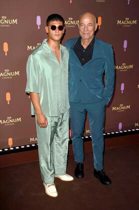 Emilio Sakraya und Heiner Lauterbach bei der Magnum-Party während des Festival de Cannes 2022 75. Internationale Filmfestspiele von Cannes in der Magnum Beach Lounge. Cannes, 19.05.2022