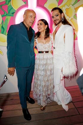 Heiner Lauterbach, Viktoria Lauterbach und Riccardo Simonetti bei der Magnum-Party während des Festival de Cannes 2022 75. Internationale Filmfestspiele von Cannes in der Magnum Beach Lounge. Cannes, 19.05.2022