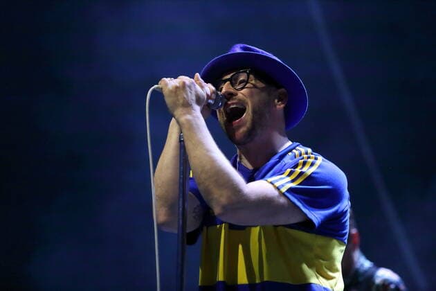 Arnim Teutoburg-Weiß von den Beatsteaks bei einem Open-Air-Konzert am Waschhaus in Potsdam, 19. Mai 2022. Beatsteaks Konzert Potsdam