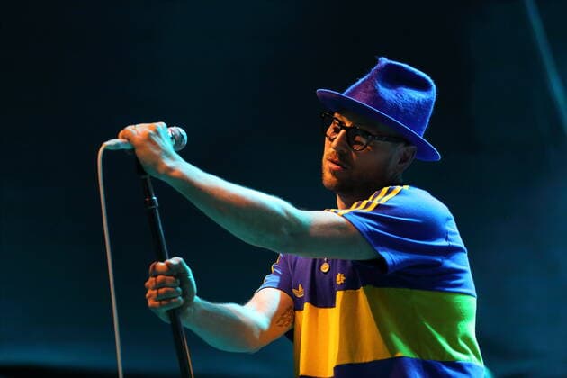 Arnim Teutoburg-Weiß von den Beatsteaks bei einem Open-Air-Konzert am Waschhaus in Potsdam, 19. Mai 2022. Beatsteaks Konzert Potsdam
