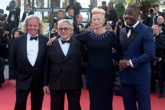 75th Cannes film festival 2022, Red Carpet film Three thousand years of longing. Pictured: Tilda Swinton, Doug Mitchell, George Miller, Idris Elba  Copyright: xAlbertoxTerenghi Cannesx2022x xix xVenezia2020x