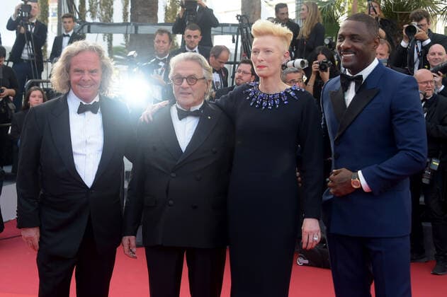 75th Cannes film festival 2022, Red Carpet film Three thousand years of longing. Pictured: Tilda Swinton, Doug Mitchell, George Miller, Idris Elba  Copyright: xAlbertoxTerenghi Cannesx2022x xix xVenezia2020x