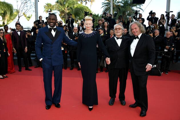 75th Cannes Film Festival 2022, Red Carpet Film Three Thousand Years Of Longing. Pictured Idris Elba, Tilda Swinton, George Miller, Doug Mitchell  Copyright: xSimonexComix xipa-agency.netx xVeneziax2020x