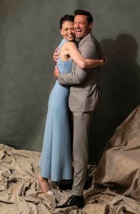 The 88th Annual Drama League Awards Sutton Foster wearing dress by Gabriela Hearst and Hugh Jackman attend The 88th Annual Drama League Awards at Ziegfeld Ballroom New York New York United States Ziegfeld Ballroom Copyright: LevxRadin