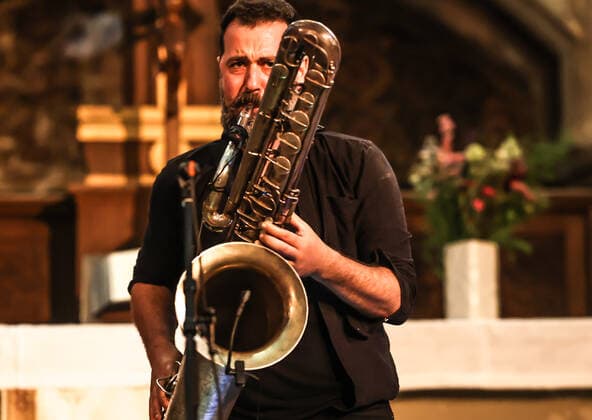 Konzert von Jason Sharp @ Zionskirche Berlin, Kiezsalon Jason Sharp