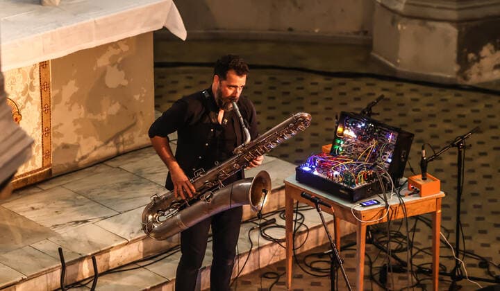 Konzert von Jason Sharp @ Zionskirche Berlin, Kiezsalon Jason Sharp