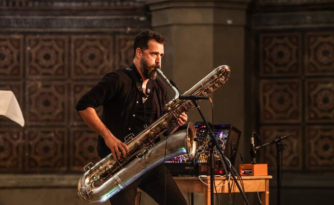 Konzert von Jason Sharp @ Zionskirche Berlin, Kiezsalon Jason Sharp