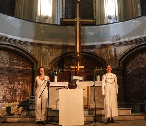 Konzert von Tarta Relena @ Zionskirche Berlin, Kiezsalon Tarta Relena, Helena Ros and Marta Torrella