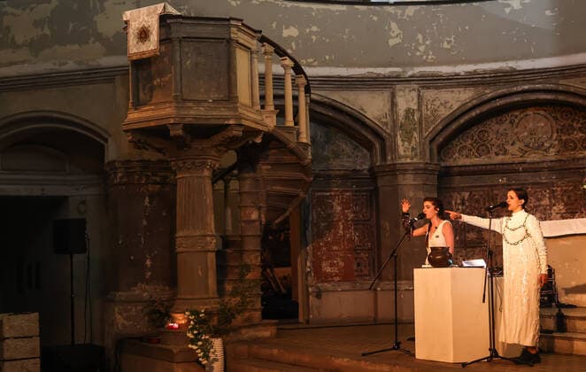 Konzert von Tarta Relena @ Zionskirche Berlin, Kiezsalon Tarta Relena, Helena Ros and Marta Torrella