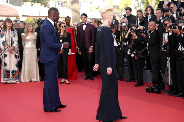 Idris Elba und Tilda Swinton bei der Premiere des Kinofilms Three Thousand Years of Longing auf dem Festival de Cannes 2022 75. Internationale Filmfestspiele von Cannes im Palais des Festivals. Cannes, 20.05.2022