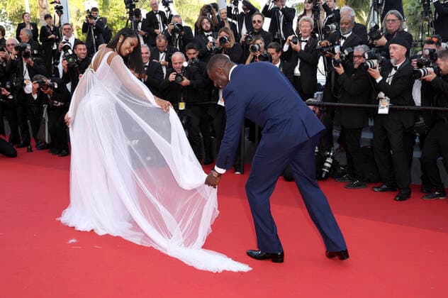Sabrina Dhowre Elba und Idris Elba bei der Premiere des Kinofilms Three Thousand Years of Longing auf dem Festival de Cannes 2022 75. Internationale Filmfestspiele von Cannes im Palais des Festivals. Cannes, 20.05.2022