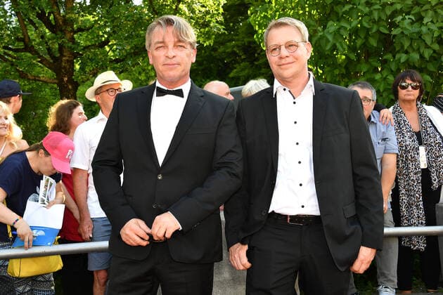Andre Eisermann und Manuel Bortt bei der Verleihung Bayerischer Filmpreis 2022 am 20.05.2022 im Prinzregententheater in München Bayerischer Filmpreis 2022 in Muenchen