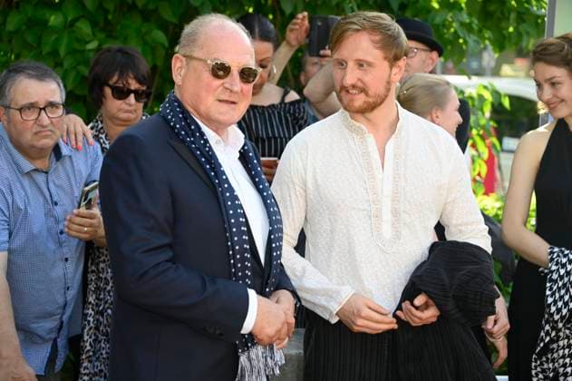 Burghart Klaußner und Michael Kranz bei der Verleihung des 43. Bayerischen Filmpreises 2021 im Prinzregententheater. München, 20.05.2022