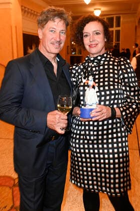 Tobias Moretti und Maria Schrader bei der Verleihung des 43. Bayerischen Filmpreises 2021 im Prinzregententheater. München, 20.05.2022