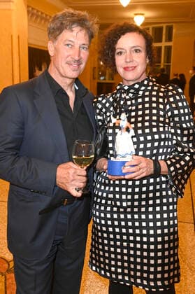 Tobias Moretti und Maria Schrader bei der Verleihung des 43. Bayerischen Filmpreises 2021 im Prinzregententheater. München, 20.05.2022