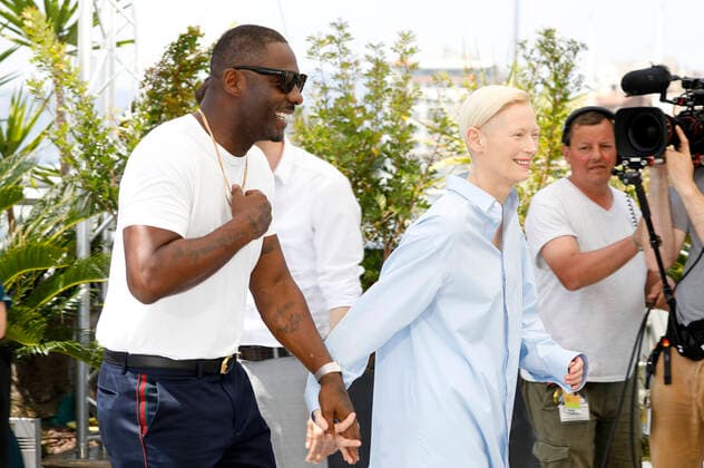 Idris Elba und Tilda Swinton beim Photocall zum Kinofilm Three Thousand Years of Longing auf dem Festival de Cannes 2022 75. Internationale Filmfestspiele von Cannes am Palais des Festivals. Cannes, 21.06.2022