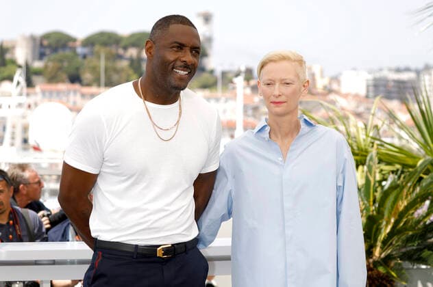 Entertainment Bilder des Tages Idris Elba und Tilda Swinton beim Photocall zum Kinofilm Three Thousand Years of Longing auf dem Festival de Cannes 2022 75. Internationale Filmfestspiele von Cannes am Palais des Festivals. Cannes, 21.06.2022