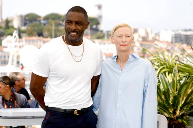 Idris Elba und Tilda Swinton beim Photocall zum Kinofilm Three Thousand Years of Longing auf dem Festival de Cannes 2022 75. Internationale Filmfestspiele von Cannes am Palais des Festivals. Cannes, 21.06.2022