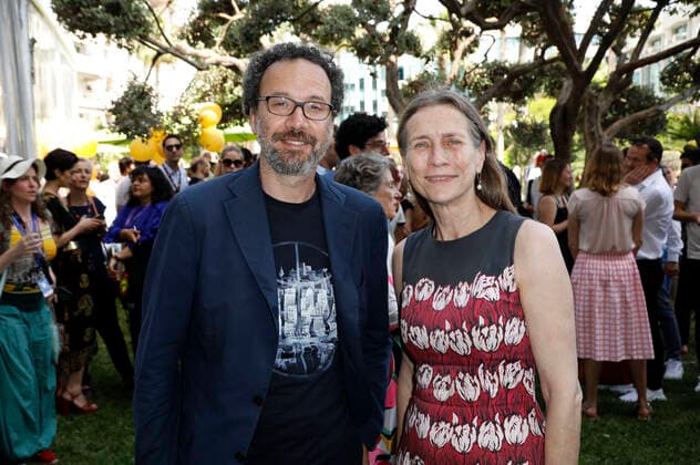 Carlo Chatrian und Mariette Rissenbeek beim Medienboard Empfang auf dem Festival de Cannes 2022 75. Internationale Filmfestspiele von Cannes in den Gardens of the Grand Hotel. Cannes, 21.05.2022