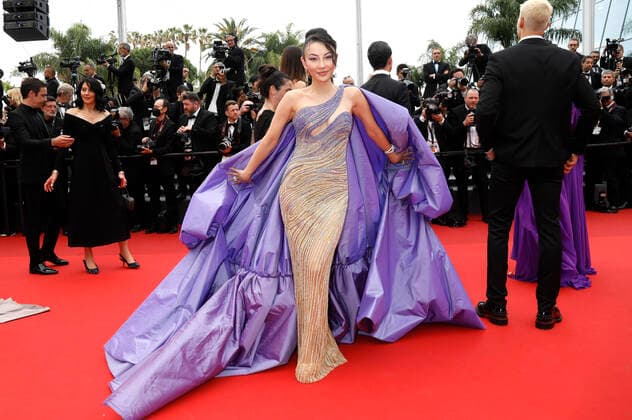 Jessica Wang bei der Premiere des Kinofilms Forever Young Les Amandiers auf dem Festival de Cannes 2022 75. Internationale Filmfestspiele von Cannes im Palais des Festivals. Cannes, 22.05.2022