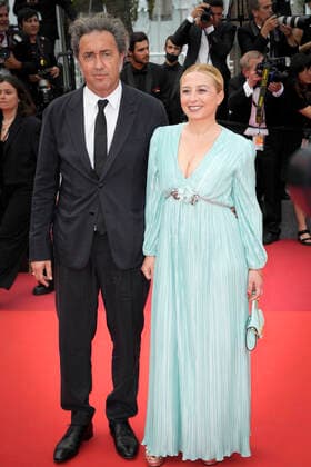 Foto IPP Daniele Cifala™ Cannes 22 05 2022 Forever Young (Les Amandiers) Red Carpet - The 75th Annual Cannes Film Festival nella foto: Director Paolo Sorrentino and Daniela d Antonio Italy Photo Press - World Copyright