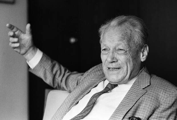 Deutschland, Bonn, 11.09.1991. Archiv.: 28-44-01 Interview Willy Brandt Foto: Willy Brandt Für Ihr Archiv! *** Germany, Bonn, 11 09 1991 Archive 28 44 01 Interview Willy Brandt Photo Willy Brandt For Your Archive