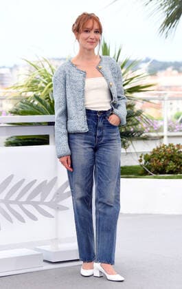 French actress Anais Demoustier attends the photo call for November at Palais des Festivals at the 75th Cannes Film Festival, France on Monday, May 23, 2022.  CAN20220523137 RUNExHELLESTAD