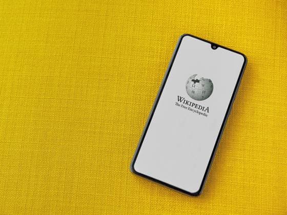 Lod, Israel - July 8, 2020: Wikipedia app launch screen with logo on the display of a black mobile smartphone on a yellow fabric background. Top view flat lay with copy space. , 34237918.jpg, wikipedia, technology, illustrative, symbol, android, screen, phone, online, mobile, app, logo, smartphone, application, icon, display, digital, information, cellphone, sign, black, device, background, surface, isolated, fabric, cloth, texture, knitted, pattern, textile, canvas, yellow, flat lay, object, copy space, nobody, top view, closeup, close up, smart phone, splash screen, launch, login, log in, dark, education, data, dictionary, wikimedia, wikisource,