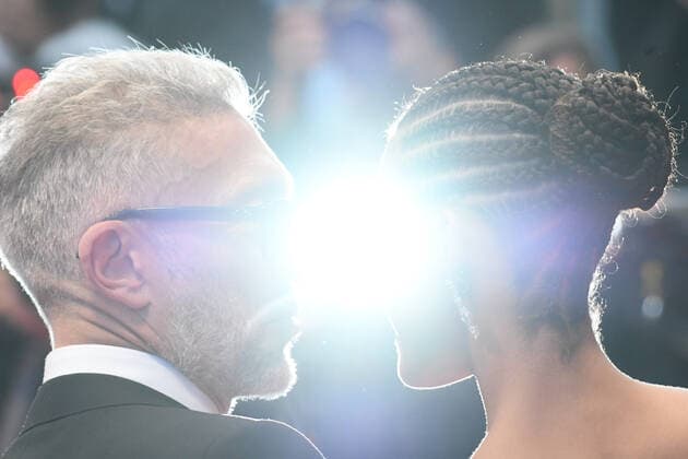75th Cannes Film Festival 2022, red carpet Crimes Of The Future Pictured: Tina Kunakey, Vincent Cassel  Copyright: xManuelexMangiarottix xipa-agencyx xVeneziax2020x