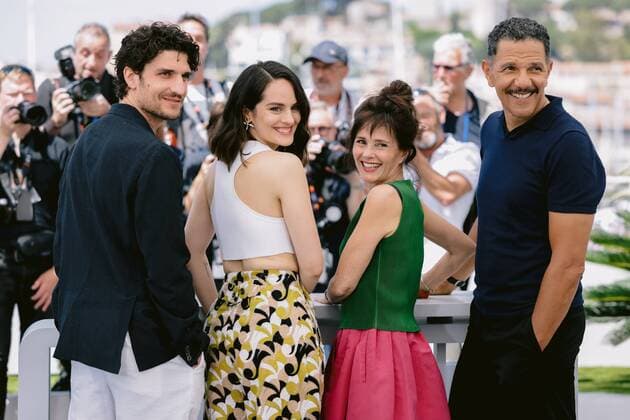75eme Festival International du Film de Cannes. Photocall du film L innocent 280711 0000-00-00 Paris France Garrel, Louis; Zem, Roschdy; Grinberg Anouk; Merlant, Noémie  Copyright: xTerencexBaelenx STAR_280711_005