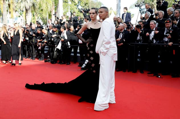 Cara Delevingne und Olivier Rousteing bei der Premiere des Kinofilms The Innocent L Innocent auf dem Festival de Cannes 2022 75. Internationale Filmfestspiele von Cannes im Palais des Festivals. Cannes, 24.05.2022
