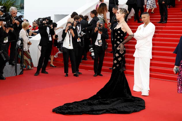 Cara Delevingne und Olivier Rousteing bei der Premiere des Kinofilms The Innocent L Innocent auf dem Festival de Cannes 2022 75. Internationale Filmfestspiele von Cannes im Palais des Festivals. Cannes, 24.05.2022