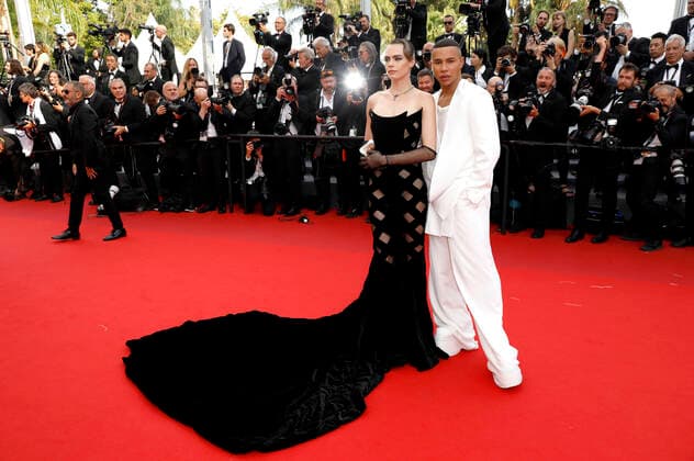 Cara Delevingne und Olivier Rousteing bei der Premiere des Kinofilms The Innocent L Innocent auf dem Festival de Cannes 2022 75. Internationale Filmfestspiele von Cannes im Palais des Festivals. Cannes, 24.05.2022