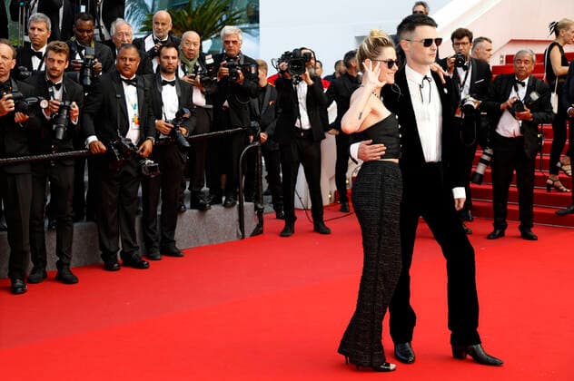 Kristen Stewart und Tom Sturridge bei der Premiere des Kinofilms The Innocent L Innocent auf dem Festival de Cannes 2022 75. Internationale Filmfestspiele von Cannes im Palais des Festivals. Cannes, 24.05.2022