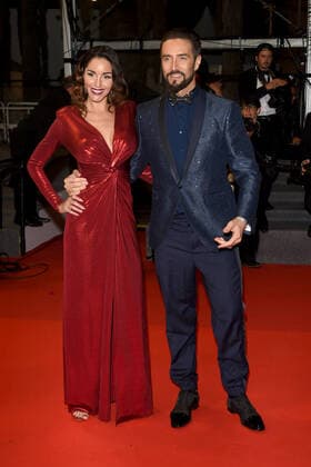 75th Cannes film festival 2022, Red carpet film Nostalgia. Pictured: Alex Belli, Delia Duran  Copyright: xAlbertoxTerenghi Cannesx2022x xix xVenezia2020x