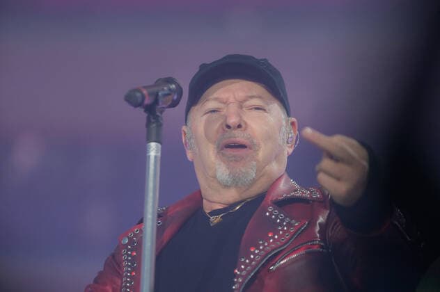 Milan, Italy, 24 May 2022 Vasco Rossi live at Ippodromo SNAI La Maura San Siro Milan during the Vasco Live Tour Credit: Tiziano Ballabio during Vasco Live 2022, Italian singer Music Concert in Milano, Italy, May 24 2022
