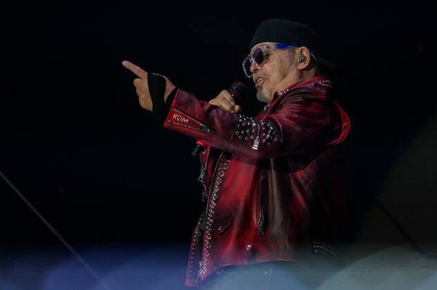Milan, Italy, 24 May 2022 Vasco Rossi live at Ippodromo SNAI La Maura San Siro Milan during the Vasco Live Tour Credit: Tiziano Ballabio during Vasco Live 2022, Italian singer Music Concert in Milano, Italy, May 24 2022