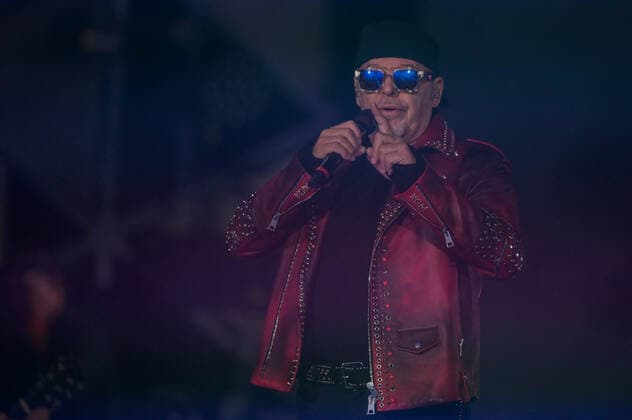 Milan, Italy, 24 May 2022 Vasco Rossi live at Ippodromo SNAI La Maura San Siro Milan during the Vasco Live Tour Credit: Tiziano Ballabio during Vasco Live 2022, Italian singer Music Concert in Milano, Italy, May 24 2022