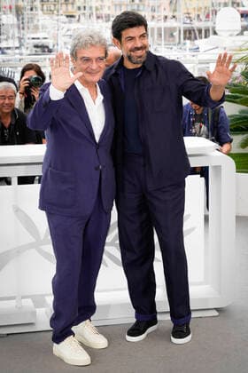 Foto IPP Daniele Cifala™ Cannes 25 05 2022 Nostalgia Photocall - The 75th Annual Cannes Film Festival nella foto: Director Mario Martone and Pierfrancesco Favino Italy Photo Press - World Copyright