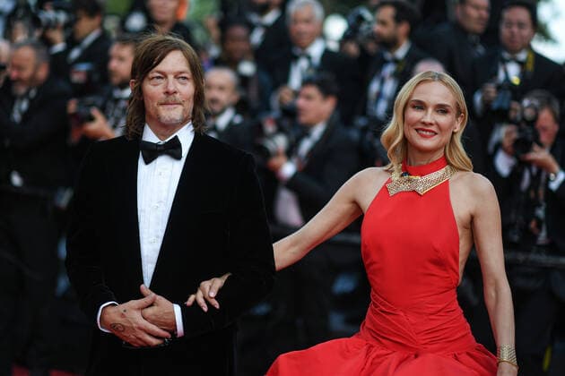 75eme Festival International du Film de Cannes. Montee des marches du film L innocent pour le 75eme anniversaire du festival. Festival de Cannes 2022 - The 75th annual Cannes film festival 2022 in Cannes - France - montee anniversaire du 75e festival - Norman Reedus , Diane Kruger 280765 2022-05-24 Cannes France  Copyright: xLionelxGuericolas MPPx STAR_280765_350