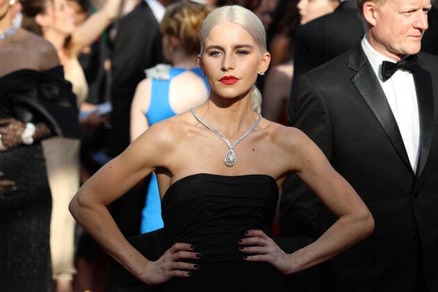 May 25, 2022, Cannes, Cote d Azur, France: Influencer CAROLINE DAUR attends the Elvis screening during 75th annual Cannes Film Festival Cannes France - ZUMAc179 20220526_zep_c179_043 Copyright: xMickaelxChavetx