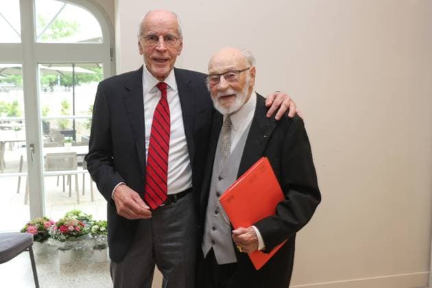Hannover, Leibniz Ring Verleihung an Brigadegeneral Jens Alt, Christian Pfeiffer,, Rolf Zick,