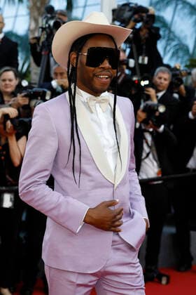 May 25, 2022, Cannes, France: Jeremy O Harris attends the premiere of Elvis during the 75th Annual Cannes Film Festival at Palais des Festivals in Cannes, France, on 25 May 2022. Photo: Cannes France - ZUMAm179 20220525_zep_m179_025 Copyright: xAlecxMichaelx