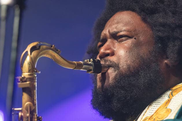 SÃO PAULO, SP - 25.05.2022: KAMASI WASHINGTON E MASEGO EM SP - North American saxophonist Kamasi Washington performed at Audio, West Zone of São Paulo, on Wednesday night (25). x2211025x  YurixMurakami