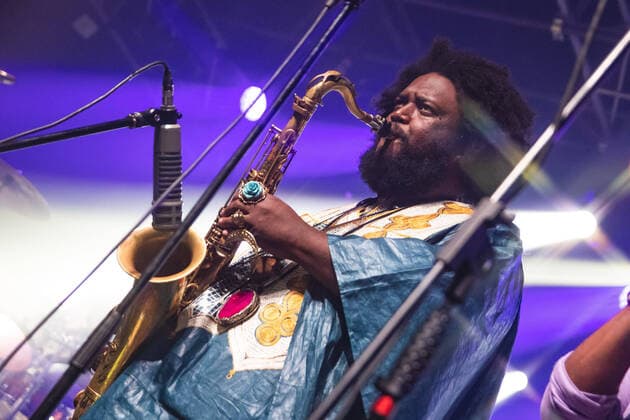 Bilder des Jahres 2022, Entertainment 05 Mai Entertainment Themen der Woche KW21 Entertainment Bilder des Tages SÃO PAULO, SP - 25.05.2022: KAMASI WASHINGTON E MASEGO EM SP - North American saxophonist Kamasi Washington performed at Audio, West Zone of São Paulo, on Wednesday night (25). x2211032x  YurixMurakami